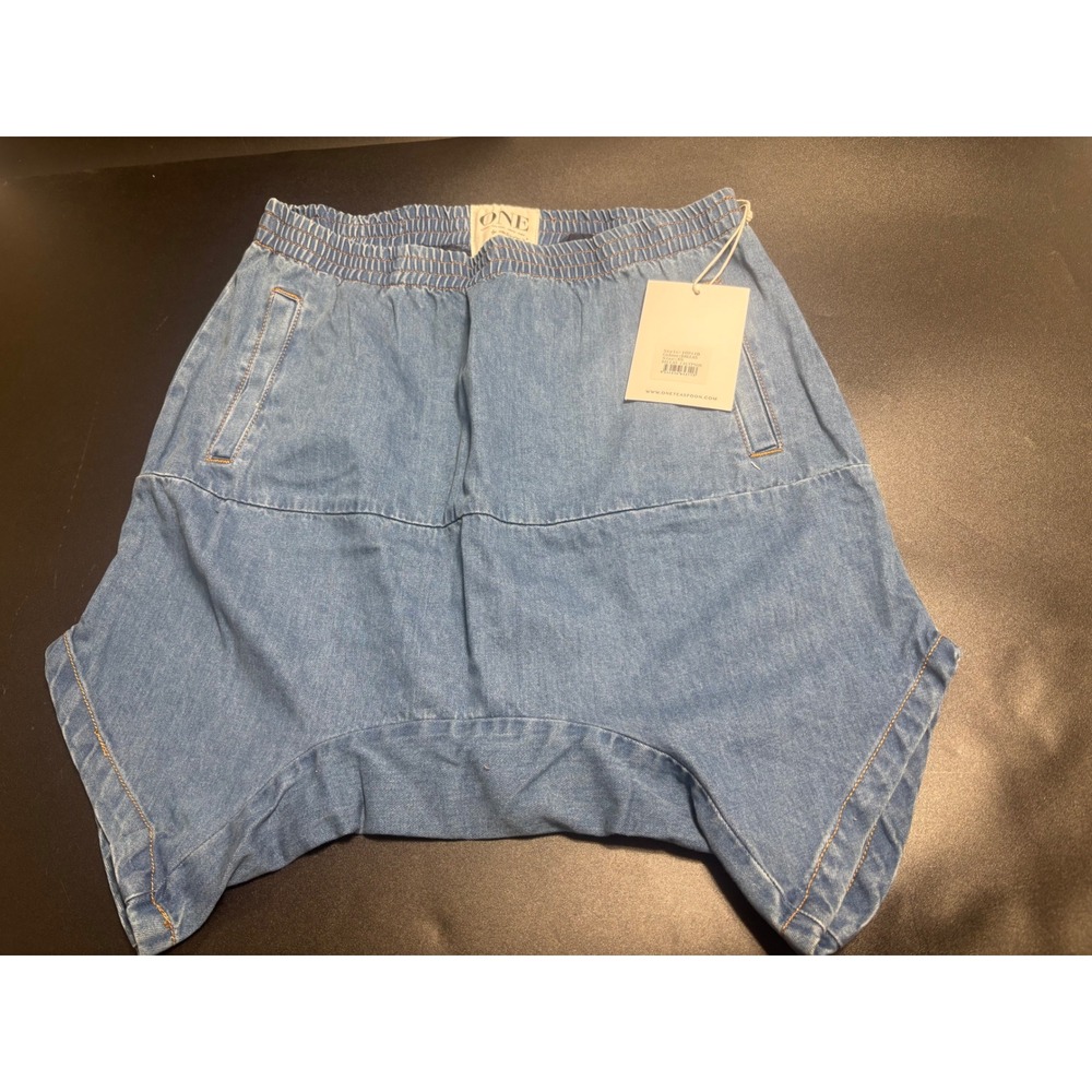 One Teaspoon‎ NWT Calypsos Harem Mid Length Shorts Blue Denim Size XSmall
